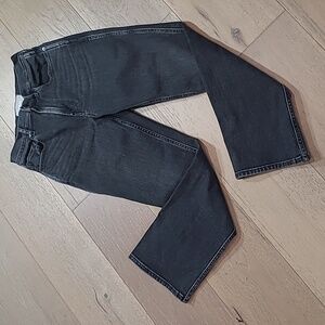 Everlane Jeans Women's sz 25 The Cheeky Boot Cut Black High Rise Crop Denim Jean